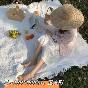 Stall Decoration Picnic Mat Background Night Market Beach Tablecloth Camping Photo Ins Birthday Mat Outdoor Mat