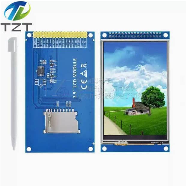 3.5-inch TFT LCD color touchscreen module with 320*480 resolution, ILI9486 driver