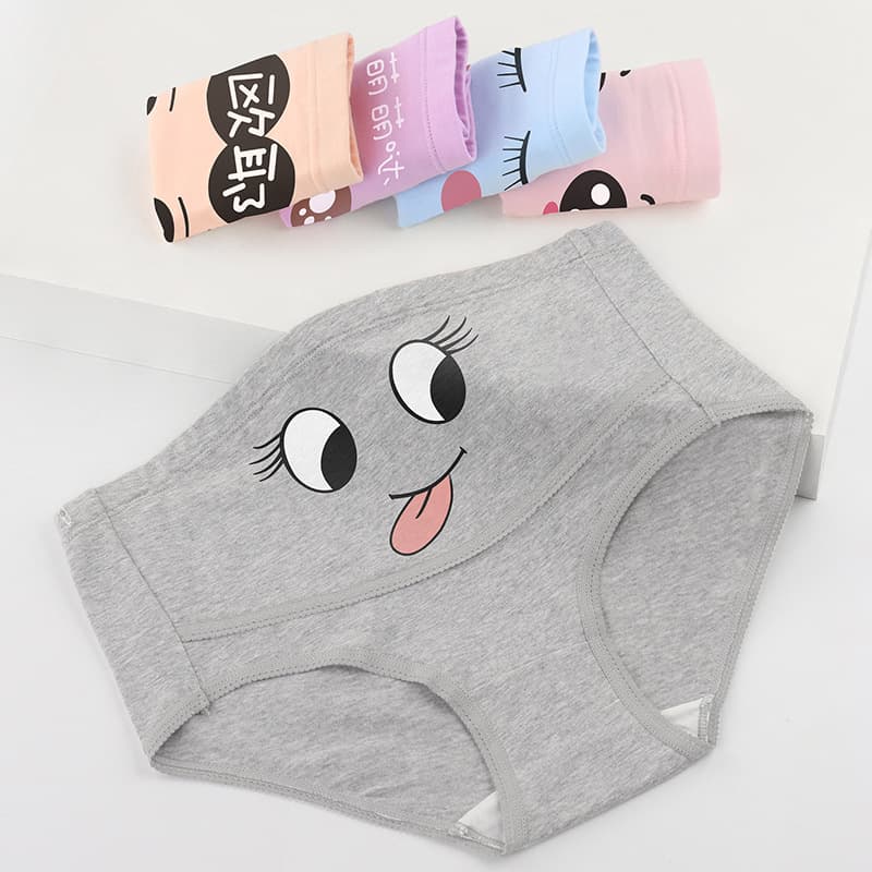 Pregnant women's underwear wholesale women's cotton late pregnancy pregnancy high waist abdomen adjustable plus size triangle underpants head