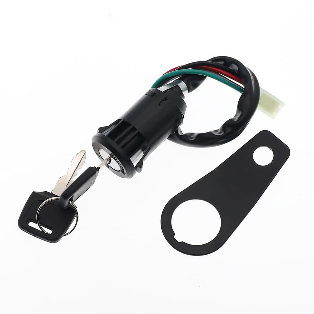 Off-road Motorcycle ATV CG 50 125 150 Start Ignition Switch Electric Door Lock Key with Bracket