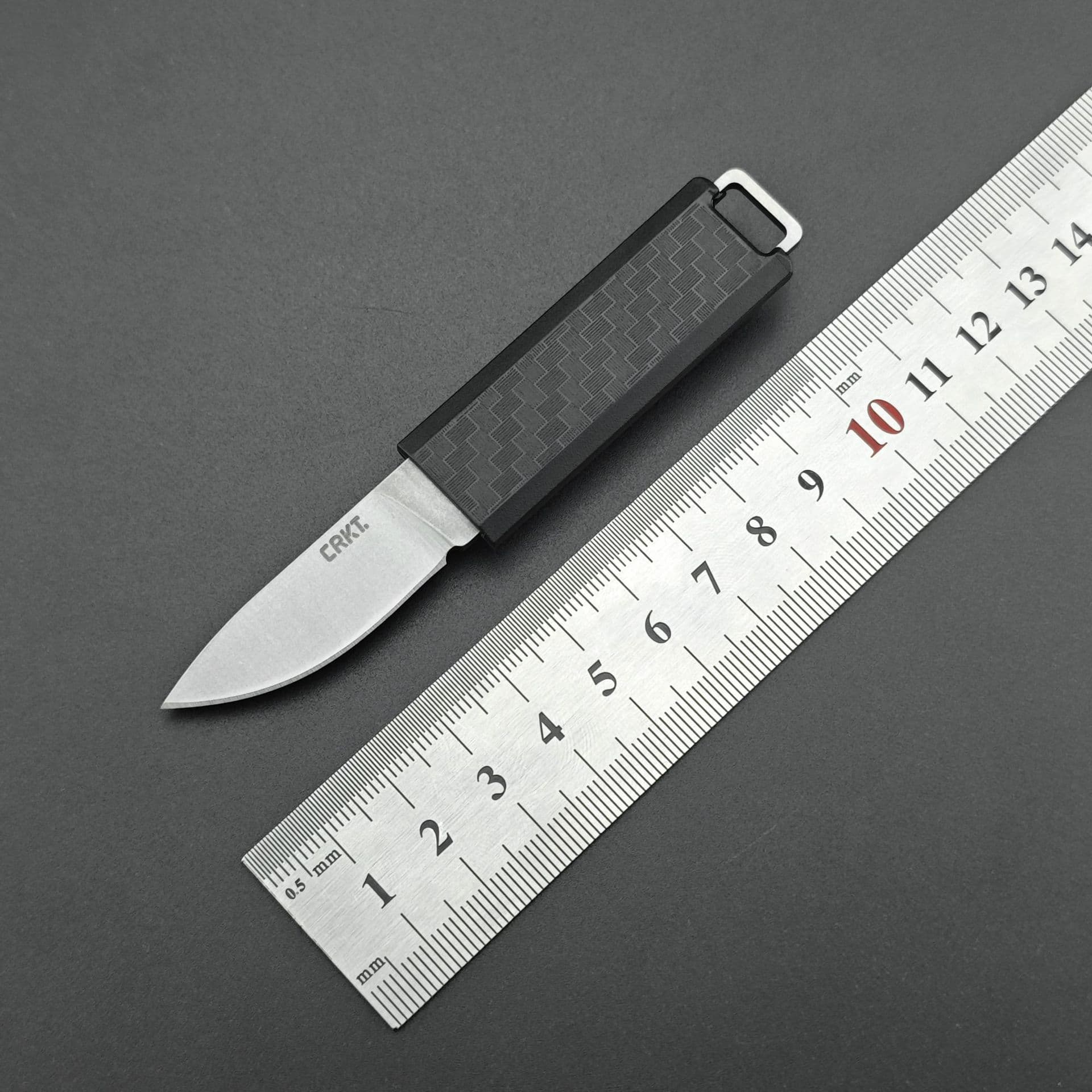 Small Knife CRKT 2425 Small Wushu Small Fixed Blade Knife Thumb Size Lightweight High Hardness Portable Knife CRKT Fixed Blade Knife