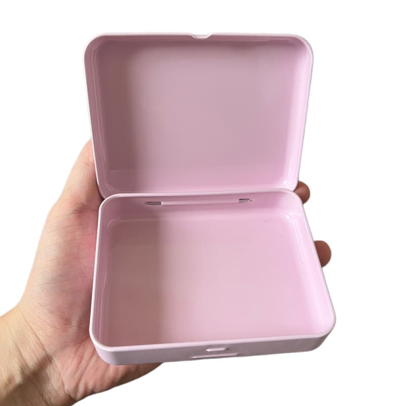 Cross-border exclusive USB drive iron box, frosted tin box, small accessory and jewelry desktop storage box, gift card tin box