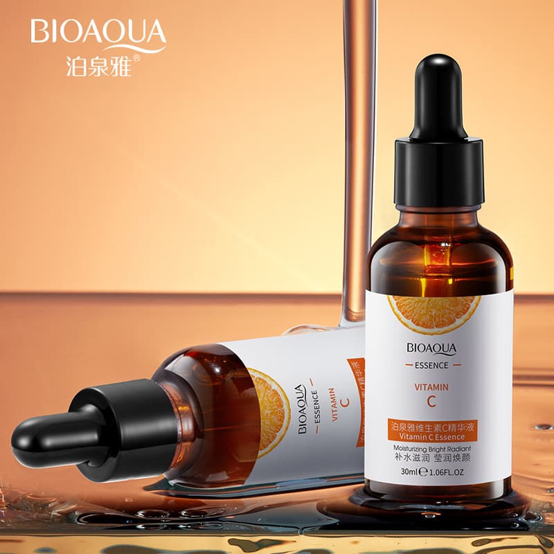 Biquan Ya Vitamin C Essence Hydrating Moisturizing Elastic and Fine Improves Roughness Nourishing and Rejuvenating Essence Concentrate