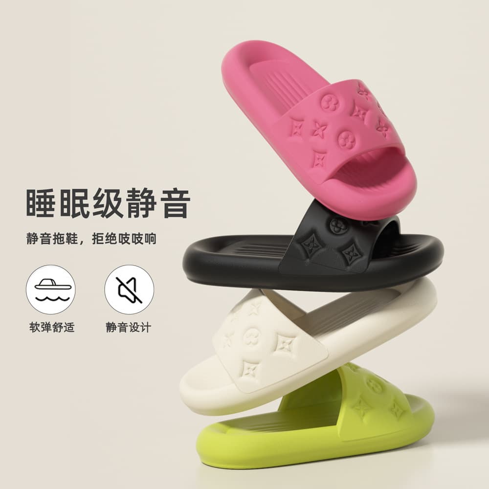 Home Slippers Women Summer Indoor Bathroom Anti-Slip Sandals Comfortable Sandals Couple Outdoor Soft Sole EVA Slippers