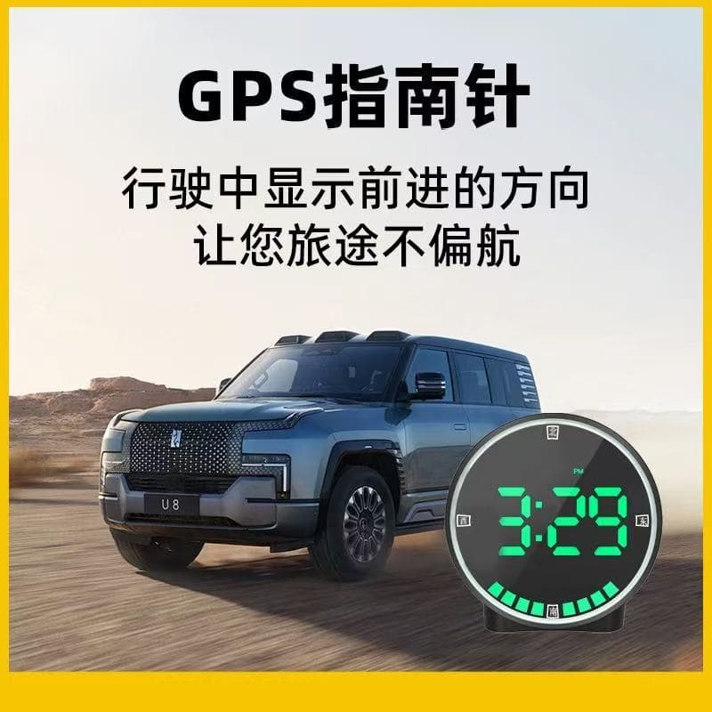 2024 New Car Electronic Dog Head-Up Display Beidou HUD Vehicle Warning Device Amazon AliExpress Satellite