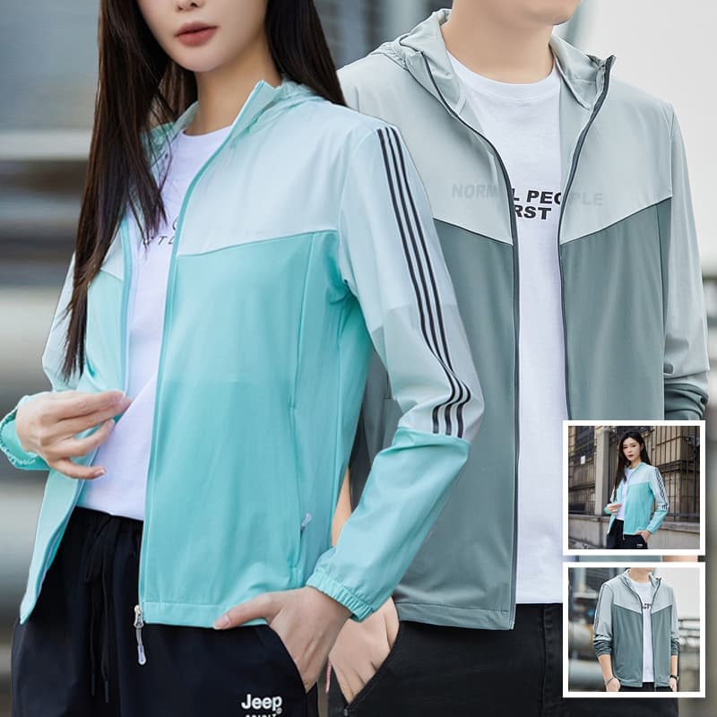 New Summer Sun Protection Clothing for Men and Women, Lightweight Breathable Ice Silk Outdoor Hook Fish Anti-UV Color-Matching Skinwear Manufacturer
