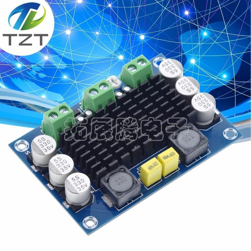 Original Chip XH-M542 Mono 100W Digital Amplifier Board TPA3116D2 Digital Audio Amplifier Board