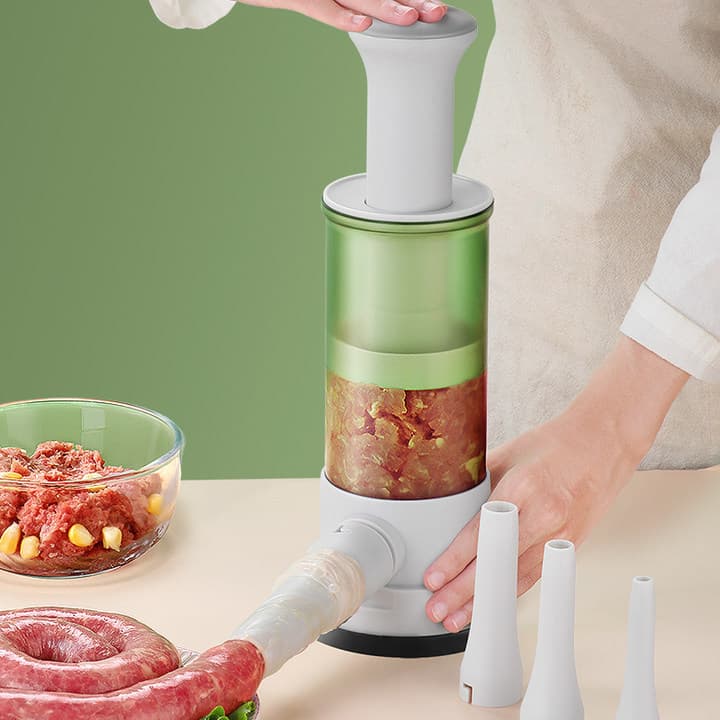 Manual Press Sausage Filler Home Casing Sausage Maker Food-Grade Large Stuffer