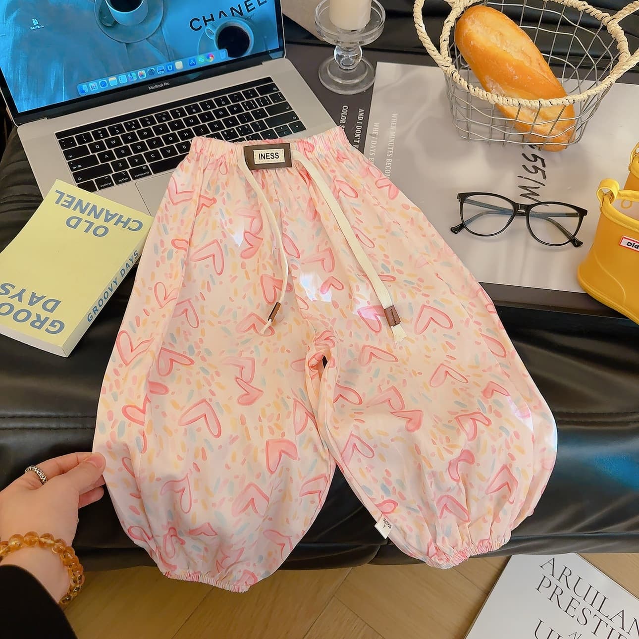 Kids Summer Thin Pants, Baby Girls Jogger Pants, Girls Casual Long Pants, Toddler Boys Cartoon Physical Mosquito Repellent Pants