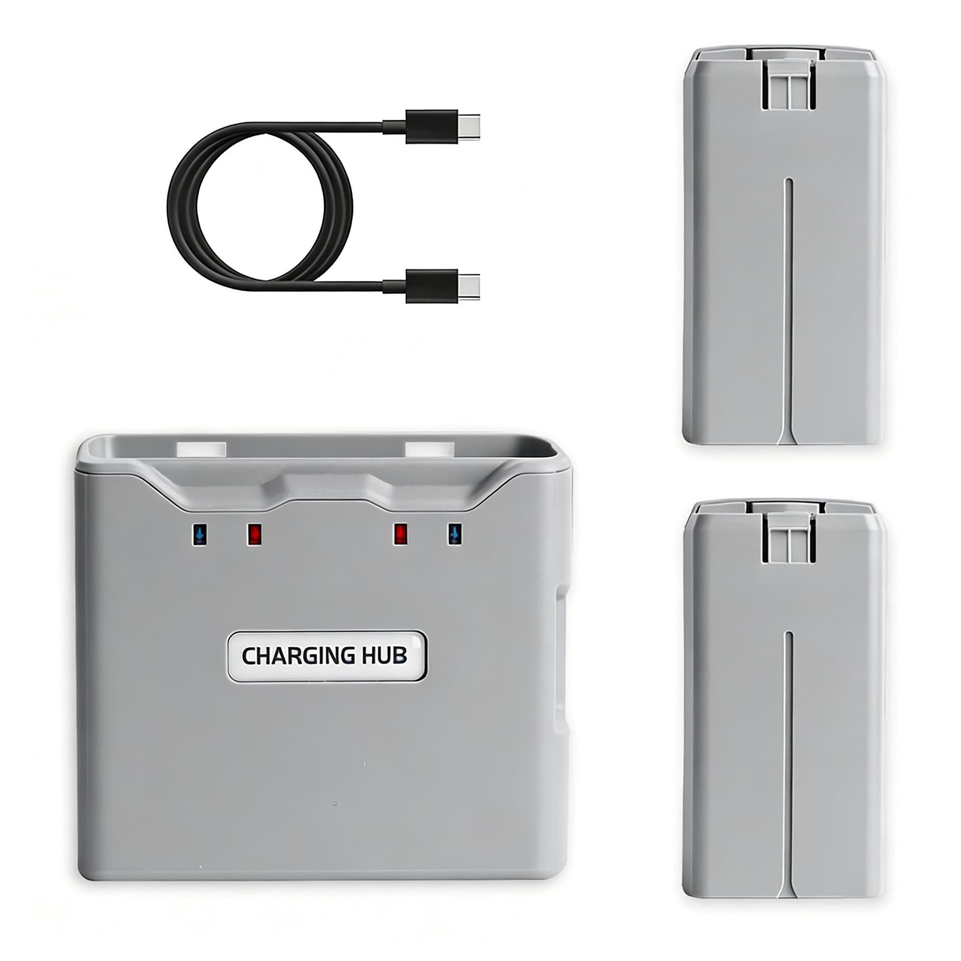 Compatible with DJI Mini 2 4K Series Drone Replacement Battery X2 Charging Hub Set