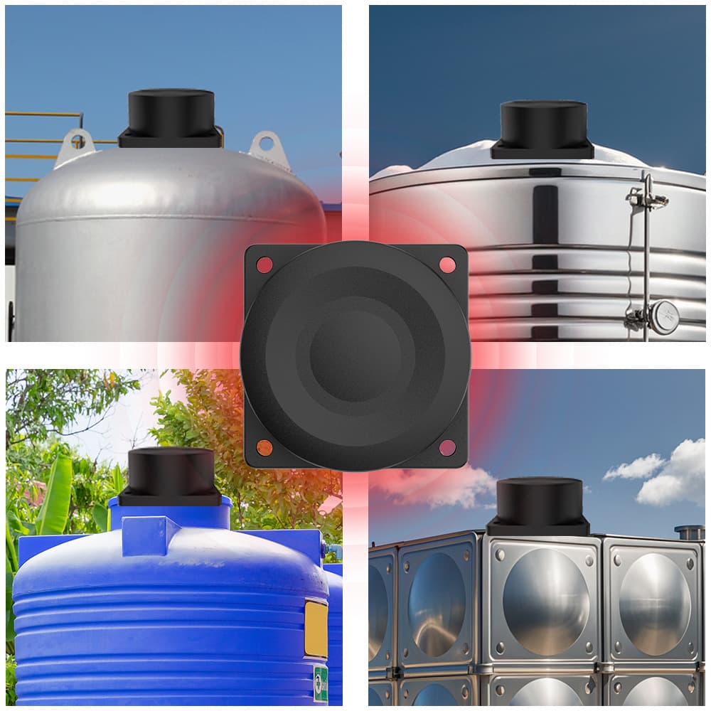 Tuya WiFi Liquid Level Sensor App Remote Detection Ultrasonic Water Tank Tower Water Level Detection Zigbee Liquid Level
