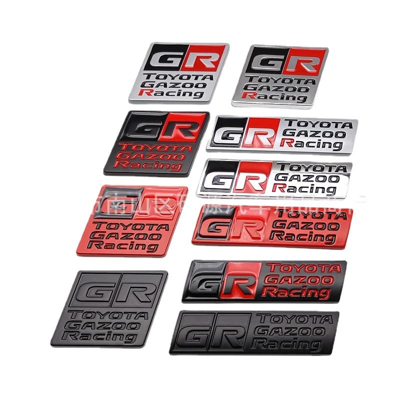 GR Gazoo Racing Decal Compatible with TOYOTA HV YARiS GT86 Modification Emblem