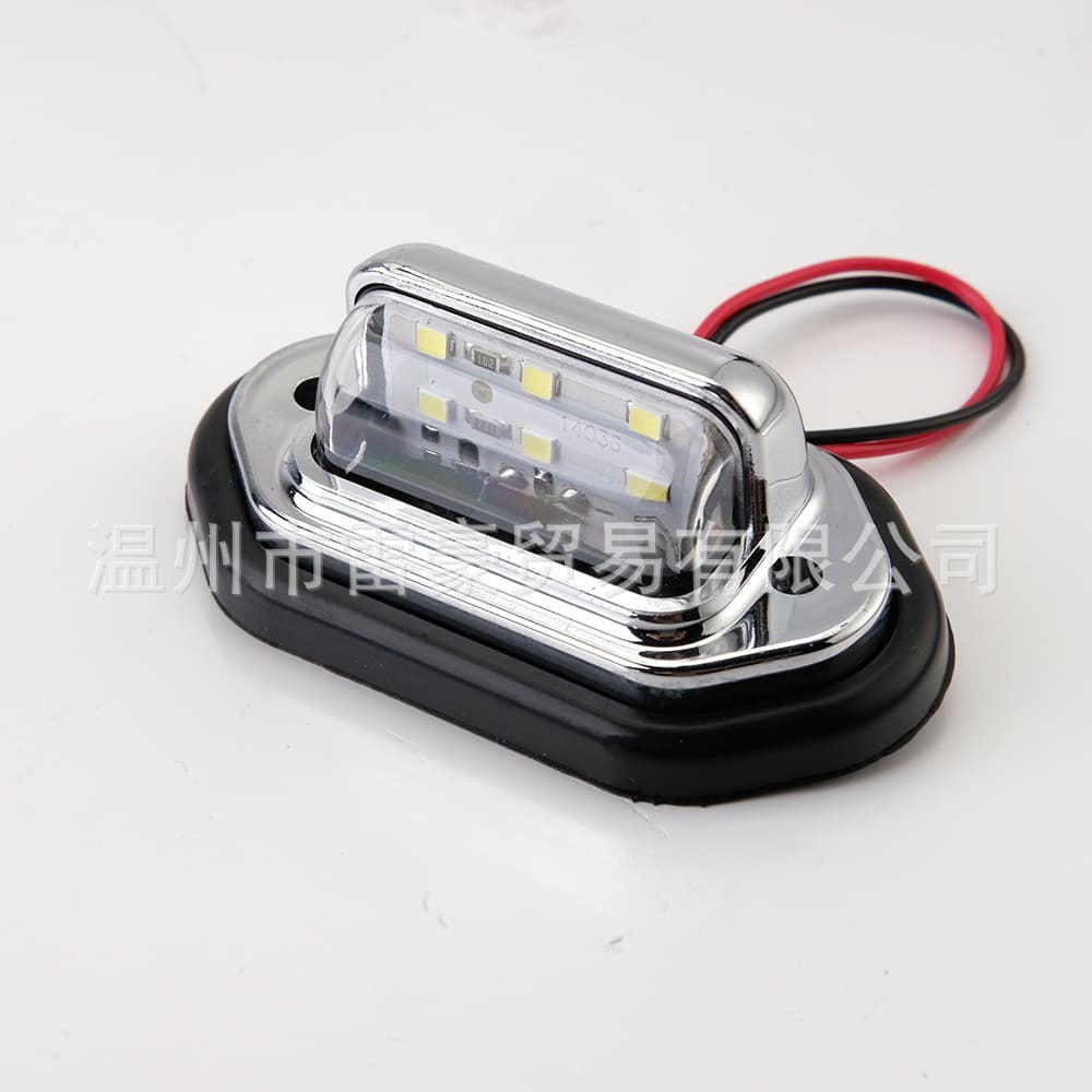 LED License Plate Light Ground Light Signal Light Indicator Universal Car License Plate Light Wide Voltage Light In Stock 12V/24V