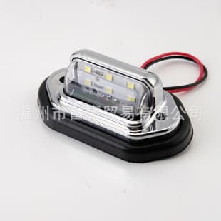 LED License Plate Light Ground Light Signal Light Indicator Universal Car License Plate Light Wide Voltage Light In Stock 12V/24V