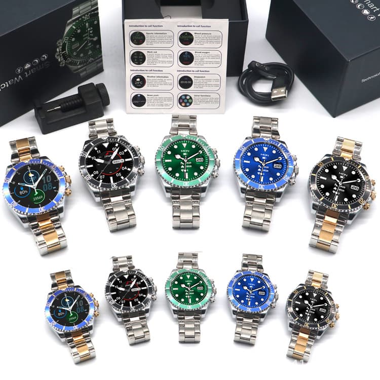 Fashionable Stainless Steel Band Smart Sports Calling Smart Watch Aw12 Digital Computer/smart Bracelet/smart Wristband
