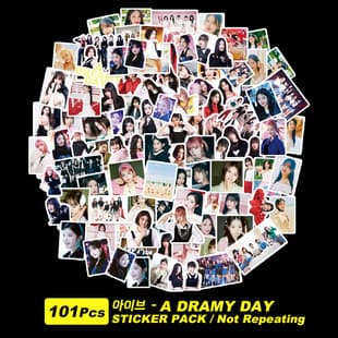 In Stock 101 IVE Stickers Korean Wave Girl Group Photo A DREAMY DAY Series DIY Decor Stickers