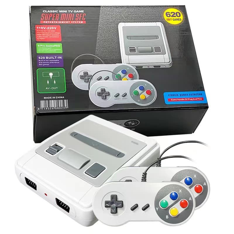 Factory Cross-border SFC620 Game Console AV SNES US Version Mini TV Game Console FC Standard Definition