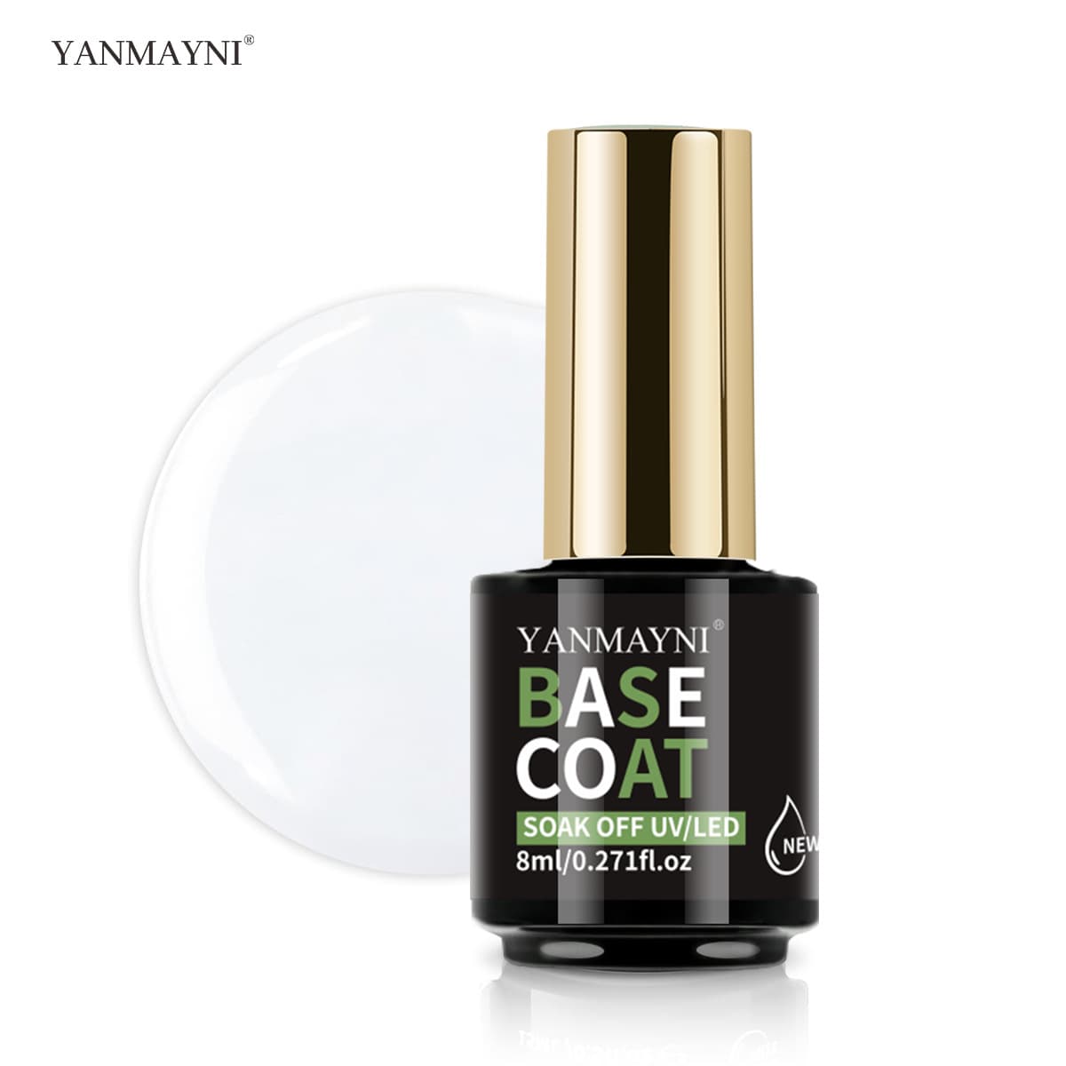 Base Coat Gel Nail Polish Removable for Nail Salon Home Use Soak-off LED