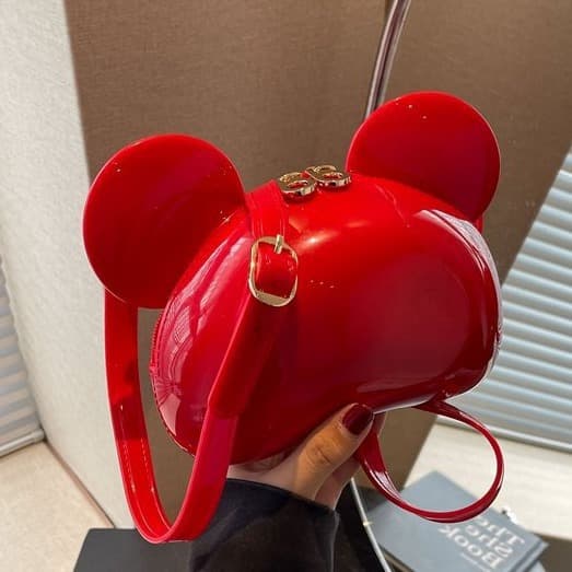 Cross-border Cute Cartoon Mickey Cosmetic Bag Women's New Lipstick Headphone Storage Shoulder Bag Girl's Artistic Crossbody Bag