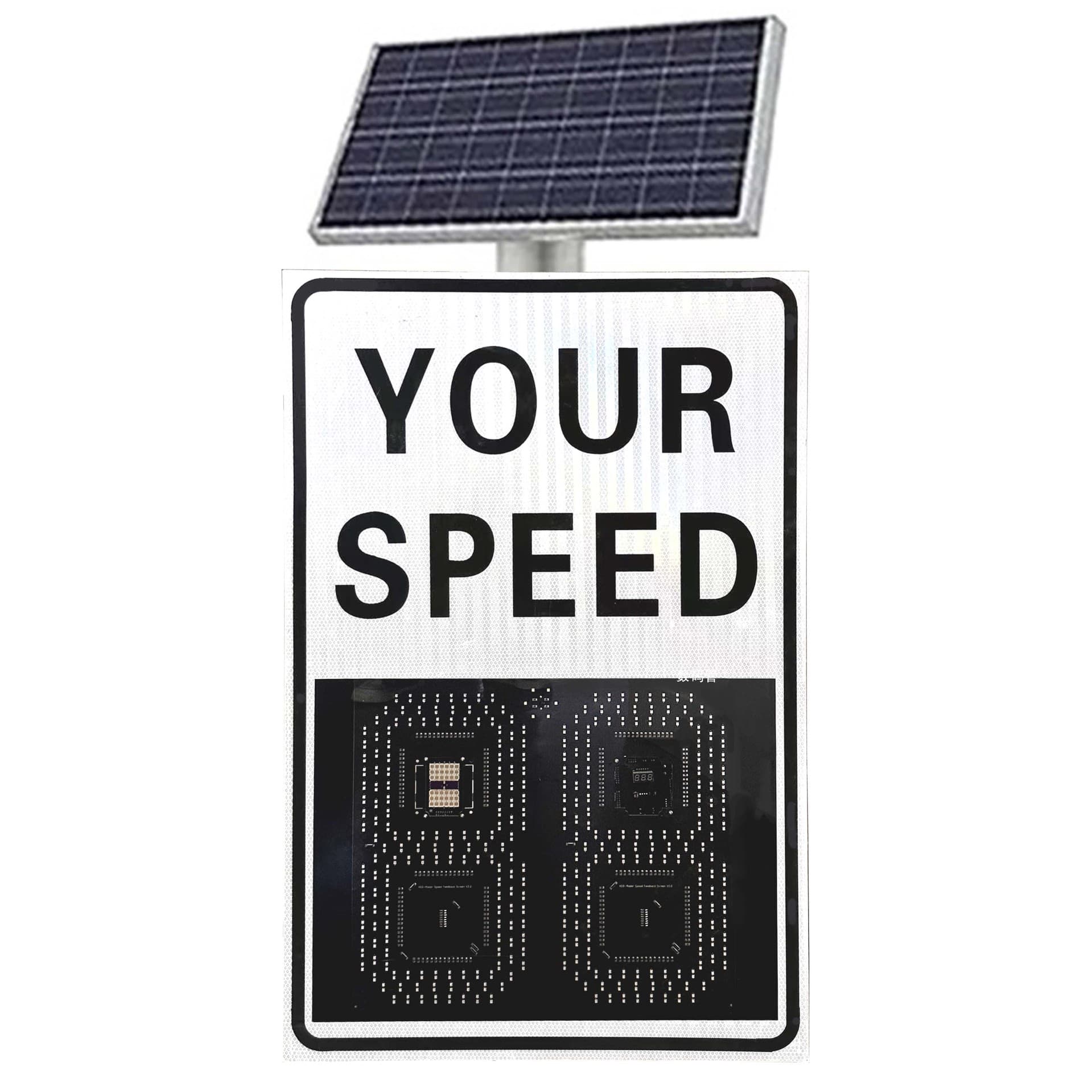 Customizable Factory Direct Sales, Cross-Border Supply, Aluminum Shell Export Radar Speed Sign