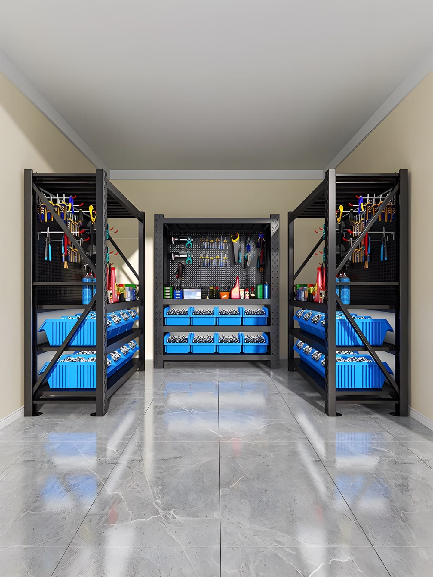 Warehouse Storage Shelving, Gas Station Oil Rack, Repair Tool Shelf, Multi-layer Hardware Tool Storage Rack