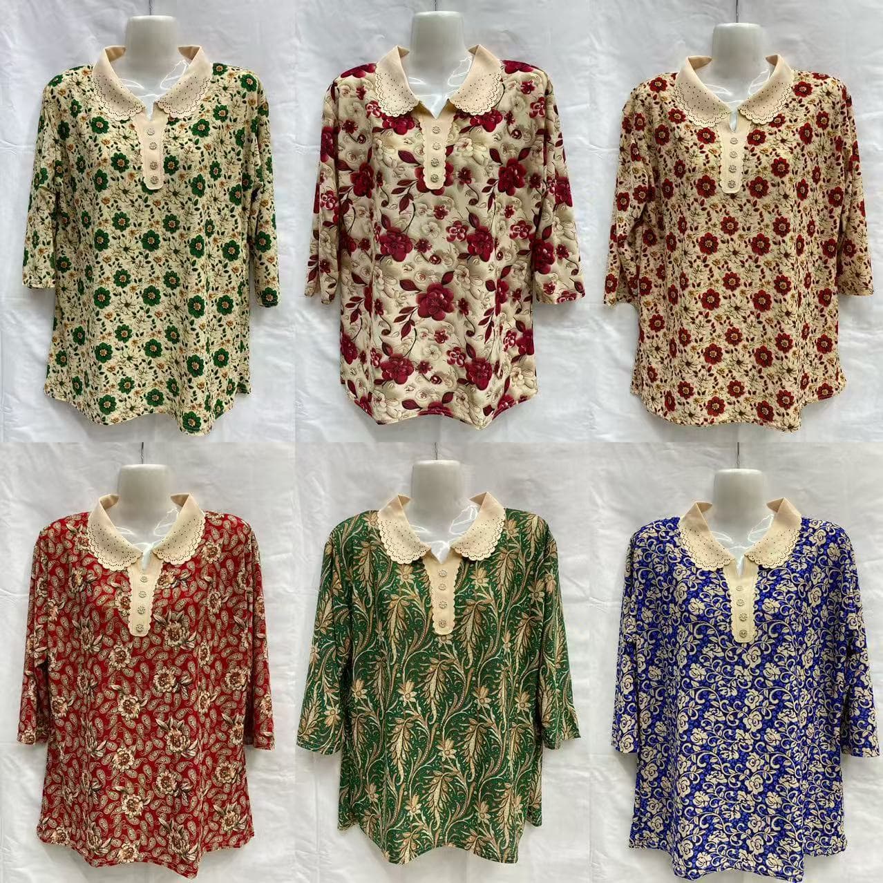 2026 Summer Vintage Print V-Neck Artistic Top Casual Loose Plus Size Women's Clothing Short Sleeve Cotton Linen Plus Size T-Shirt for Women