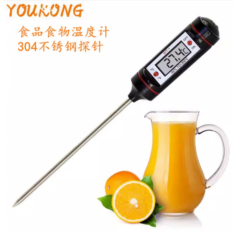 WT-1 Food Probe Digital Thermometer Pen for BBQ, Room, Water, Oil, and Air Conditioning Temperature Measurement