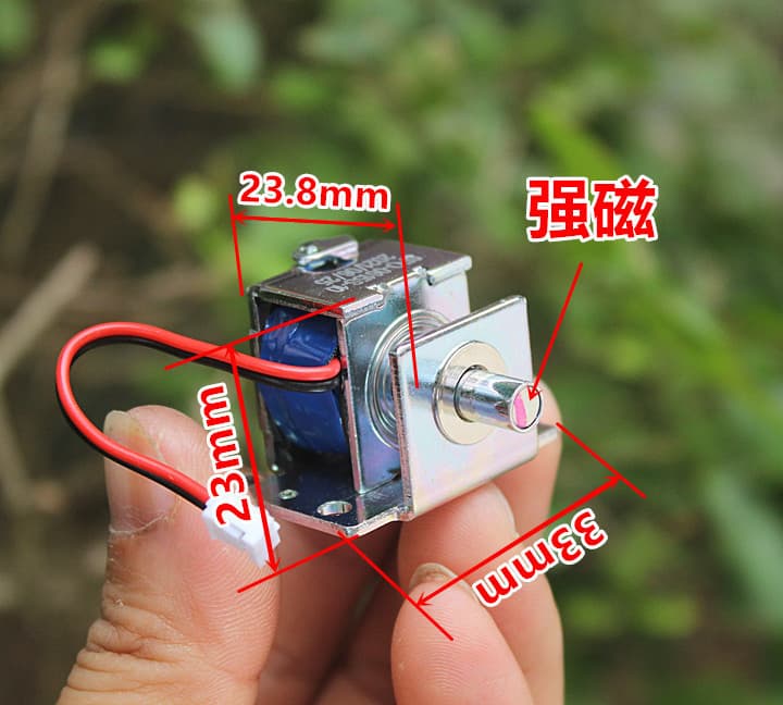 Telescopic Push-Pull Electromagnet Mini Frame Type Power-On Suction Power-Off Reset Stroke DC5-12V