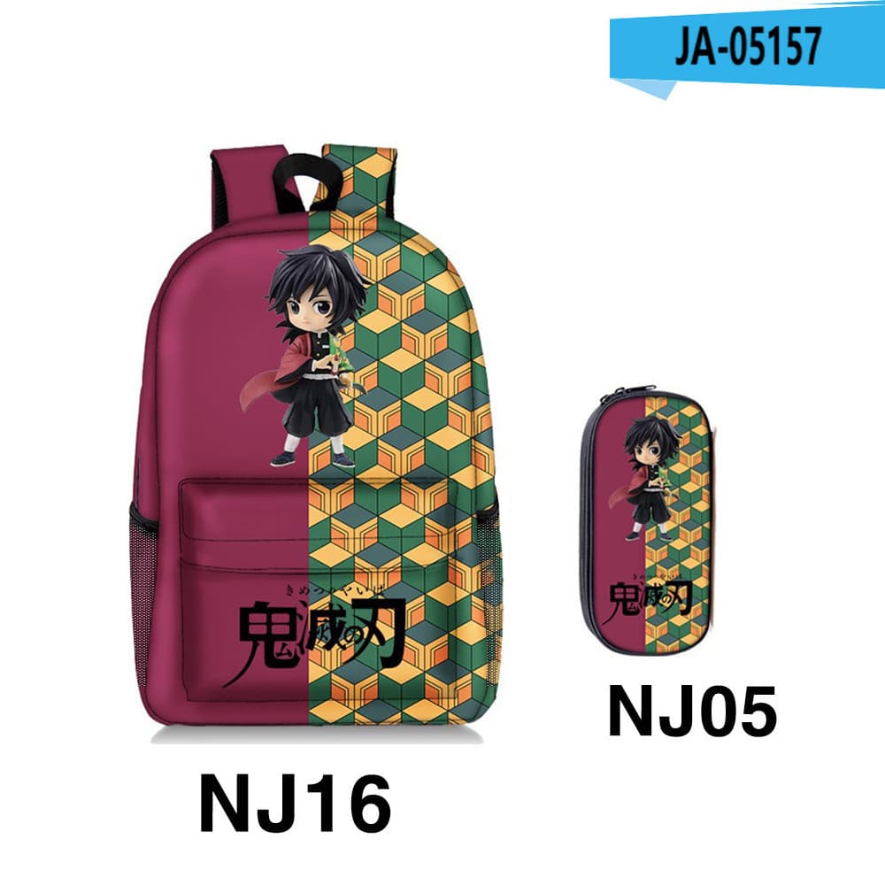 New Super Moon Blade Elementary School Backpack Large Capacity Double Shoulder Bag Polyester Pencil Case Two-Piece Set