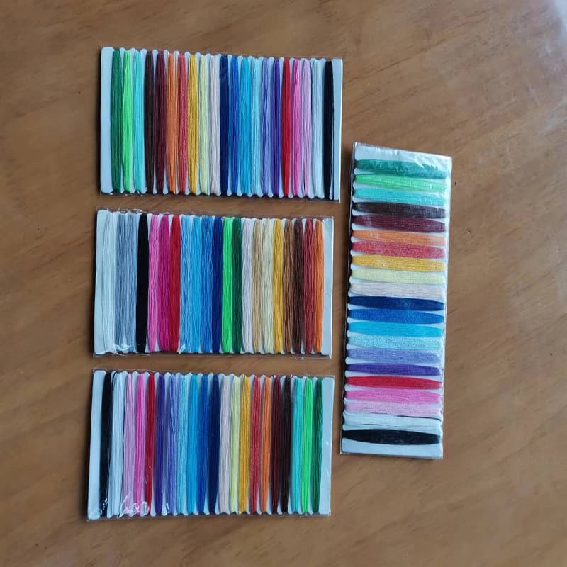 21-color thread board, handmade needle and thread kit, cross-stitch sewing thread, embroidery thread, embroidery thread with needles, 3-meter bagged cotton embroidery thread