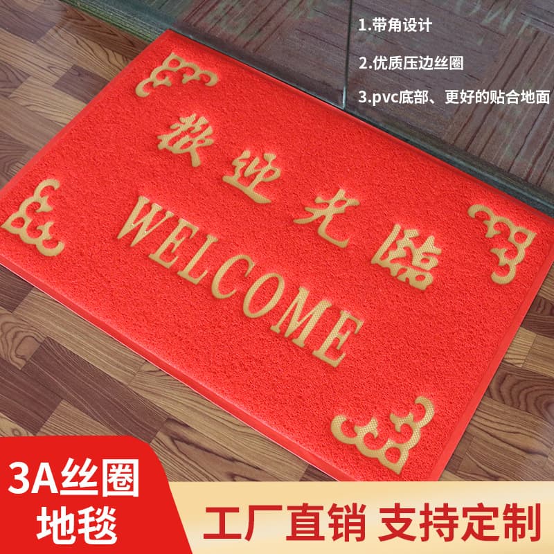 3A Entrance and Exit Safety Floor Mat, Entrance Door Mat, Anti-slip Mat, Silk Ring Dirt Resistant Door-out Carpet