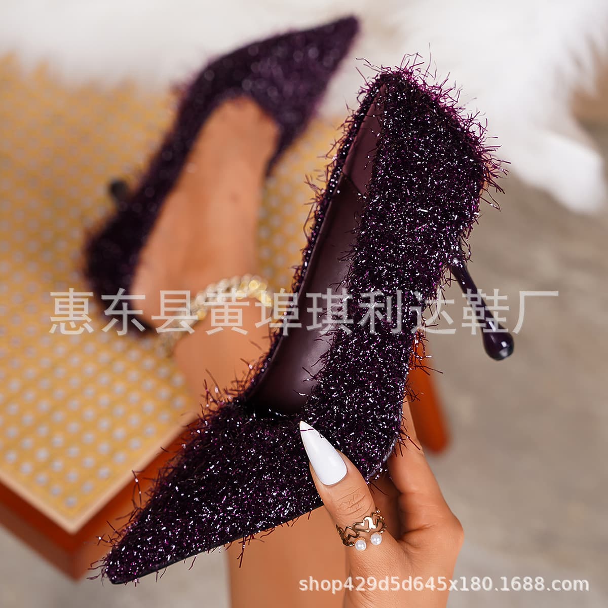 Factory Custom Thin Heel Chunky Heel Mid Heel Low Heel Flat Single Shoes Pointed Toe Shallow Mouth Square Toe Genuine Leather High Heels Women
