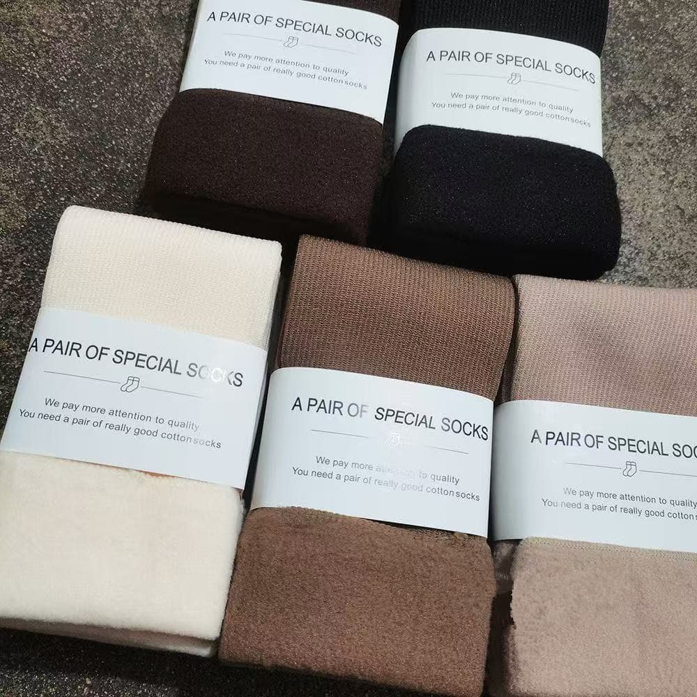 Cashmere Snow Socks for Men and Women Autumn Winter Thickened Thermal Sleep Warm Plush Mid-Calf Floor Socks Postpartum Socks Home Wear