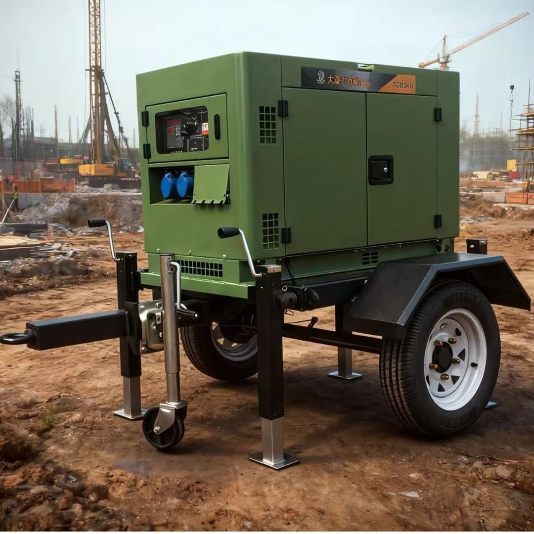 Mobile Towable 15KW Diesel Generator Set TOZ1800ET Twin-Cylinder Vehicle-Mounted Plateau Emergency Construction