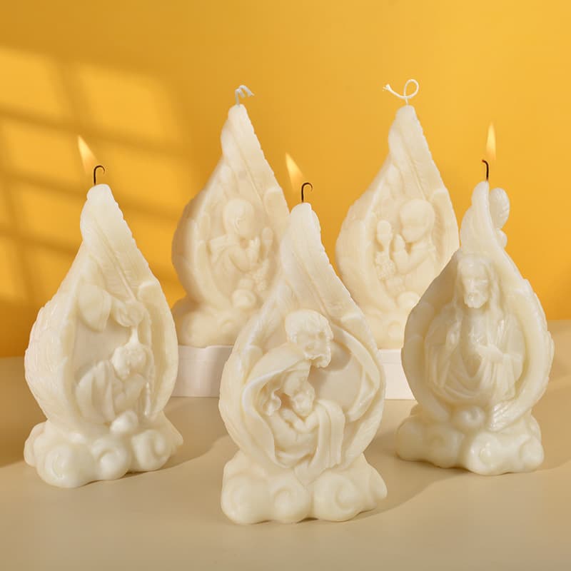 Feather Candle Silicone Mold DIY Plaster Souvenir Abrasive Tools Handmade Home Ornaments Exclusively Available Cross-Border