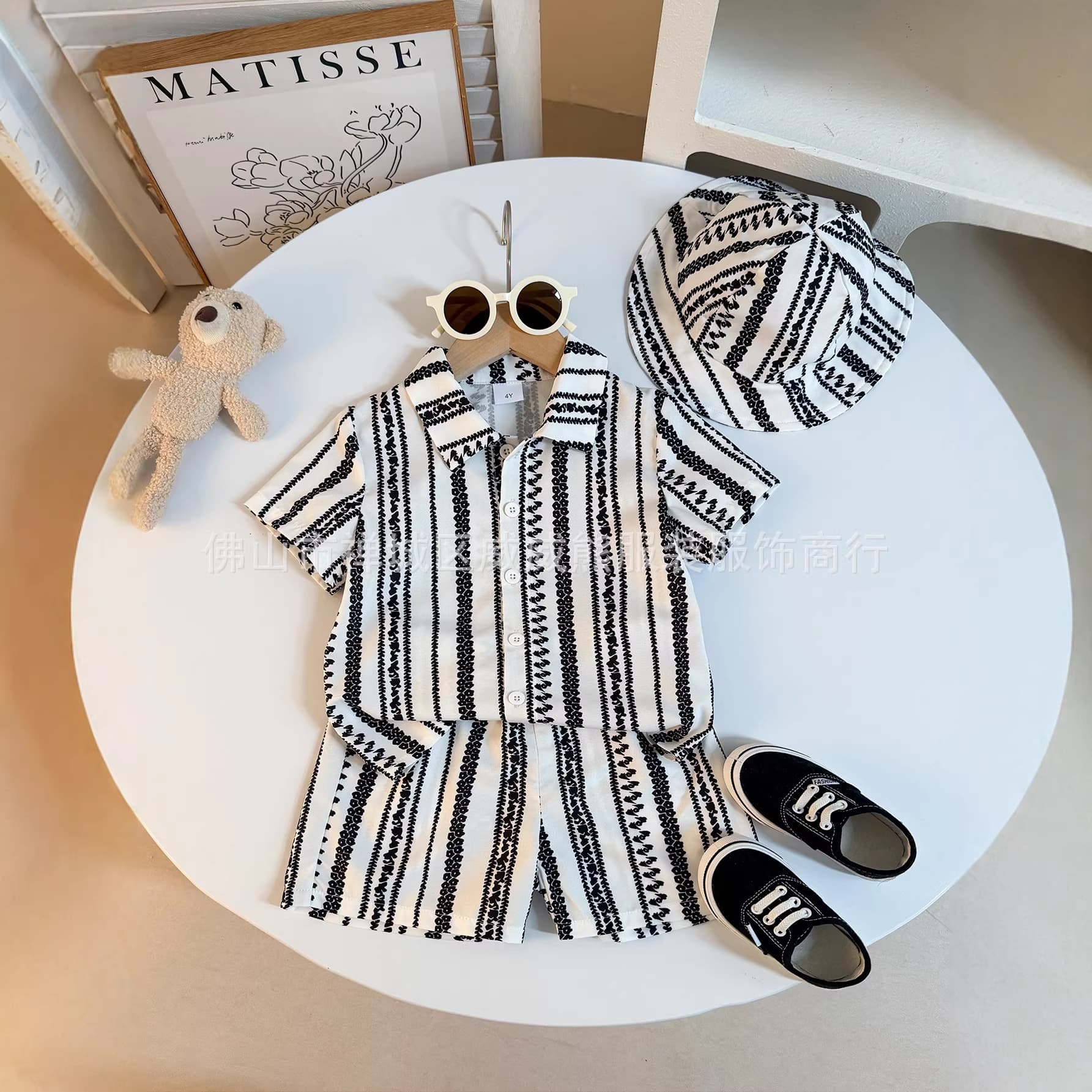 2026 Summer New Ins Cross-Border E-Commerce Hot-Selling Sports Boys' Two-Piece Set