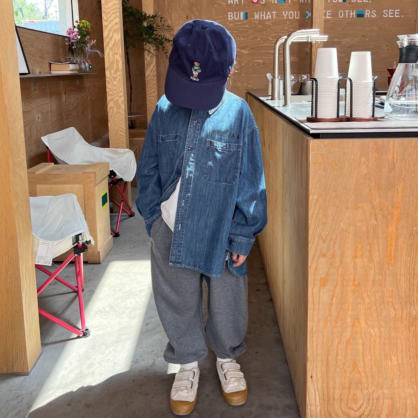 25 new autumn children's denim shirts fashionable retro shirts Hong Kong style versatile lapel cardigans for boys and girls