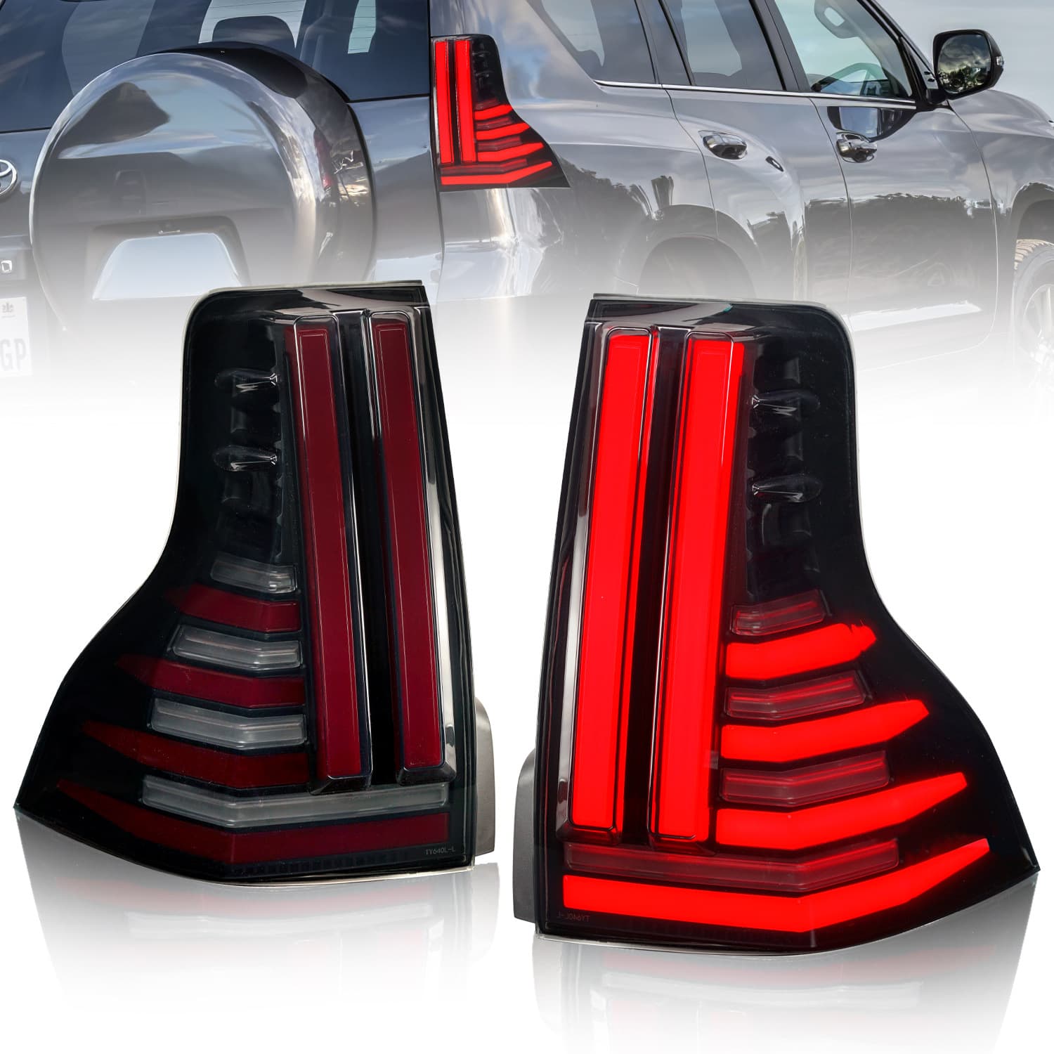 GX460 Tail Light Assembly Compatible with 2010-2020 Prado / Land Cruiser Prado / Lexus Toyota/Lexus