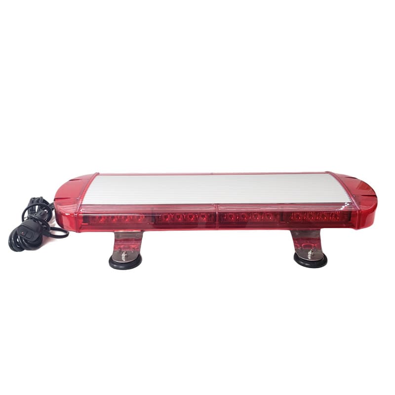 Car LED Roof Warning Light Strobe Light Ultra-Thin High-Power Short Light Bar Flashing Light Red Blue 0.55m JH-855H