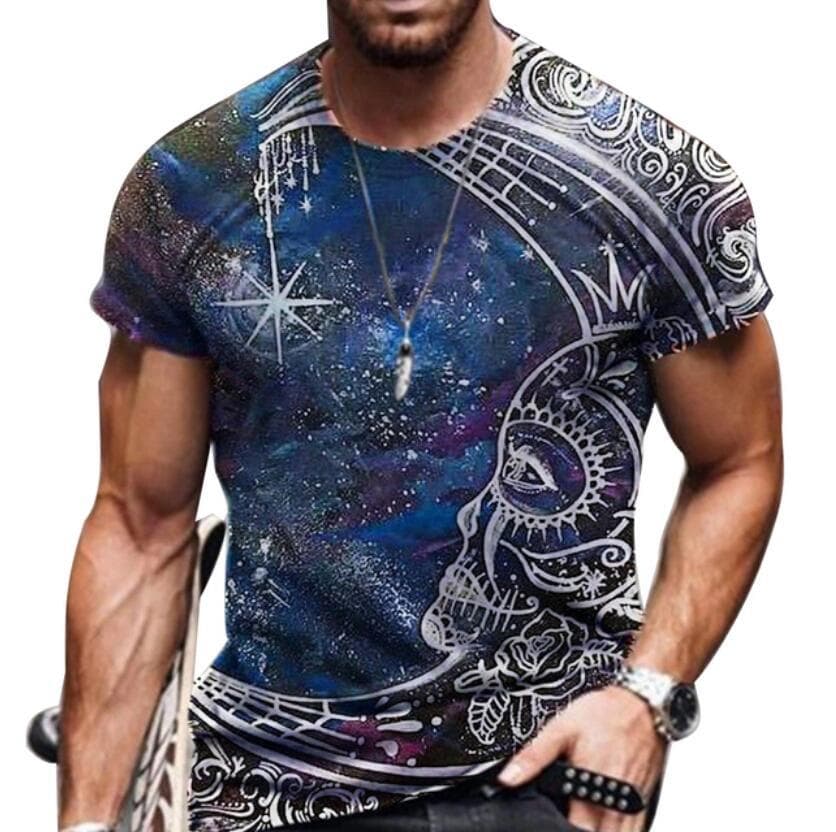 [Custom Processing] Cross-border foreign trade pullover tops, European and American style men's short-sleeve wholesale loose casual T-shirts for men