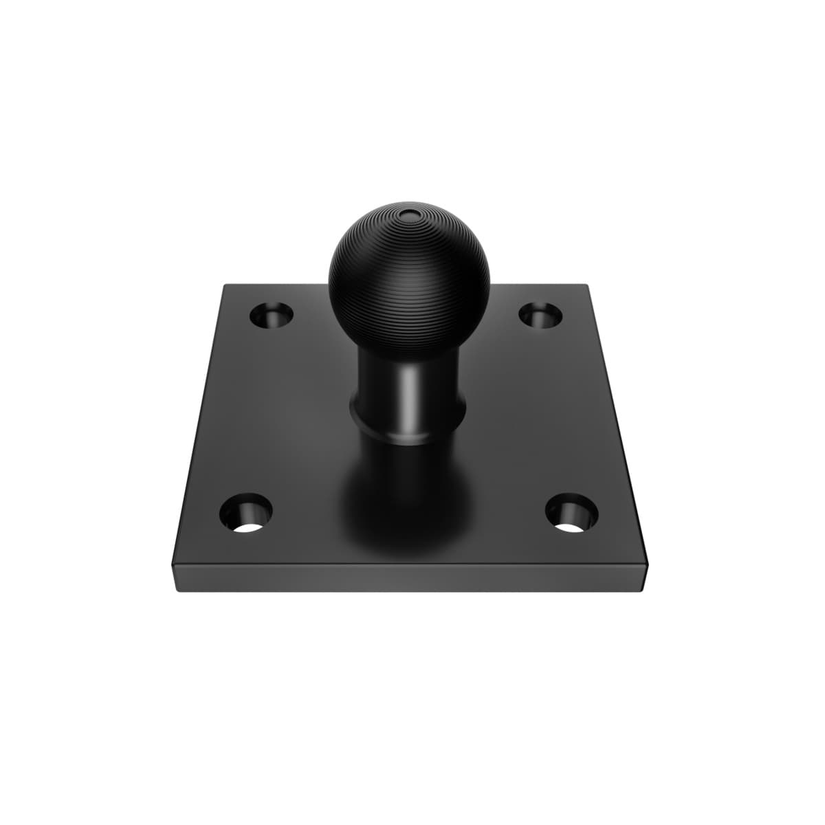 17mm ball head square mobile phone tablet wall-mounted wall punch fixing bracket aluminum alloy universal accessories with screws