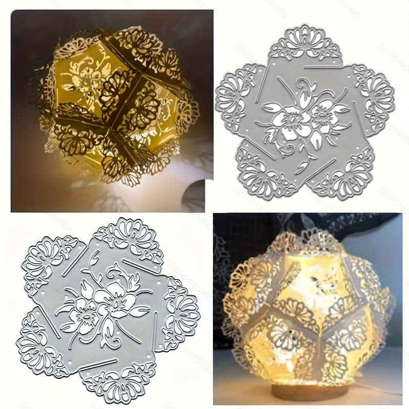 diy handmade atmospheric three-dimensional splicing lantern lampshade metal carbon steel paper art embossed etching cutting knife mold