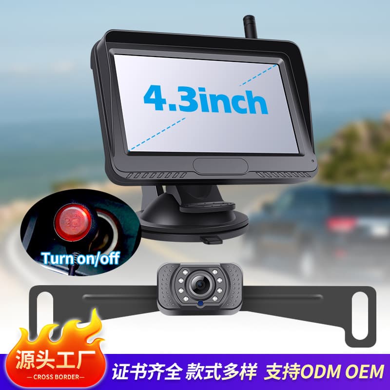 WiFi Wireless Car Rear View Camera Universal Reversing Monitor License Plate Camera Surveillance Kit
