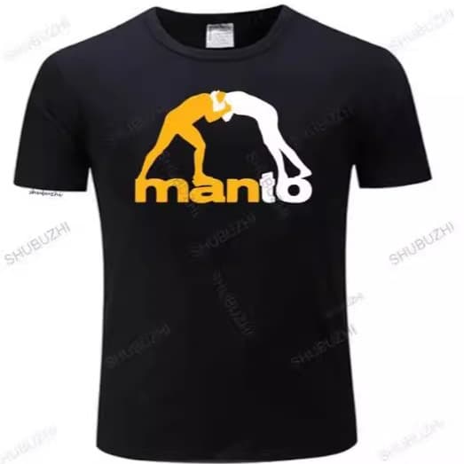 Men's Short-Sleeved T-Shirt Fitness Black New Manto Brazilian Jiu-Jitsu Summer T-Shirt