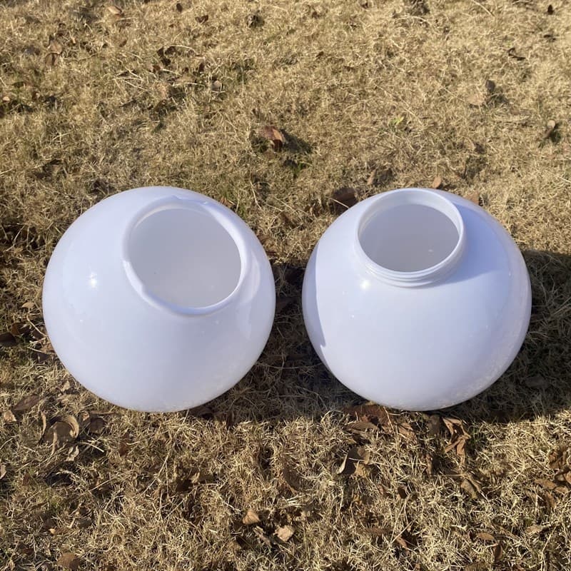 Outdoor Waterproof Acrylic Round Ball Non-breakable Lamp Post Head Wall Lamp Style Lantern Cover Garden Landscape Lighting