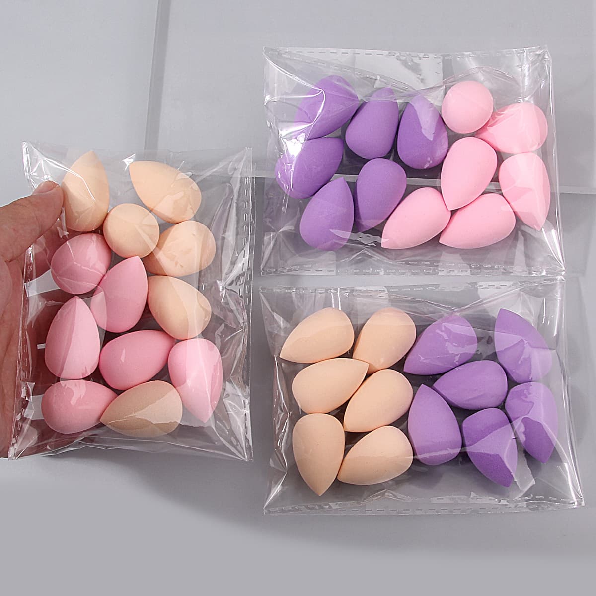 Mini beauty egg, makeup egg, water drop puff, wet and dry makeup egg, super soft, non-eating powder makeup sponge egg