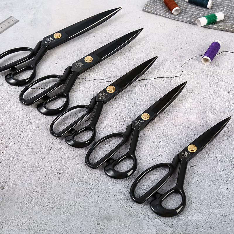 Factory Direct Tailor Scissors Professional Fabric Handcraft Garment Scissors Manganese Steel Forged Multi-size Sewing Scissors Wholesale