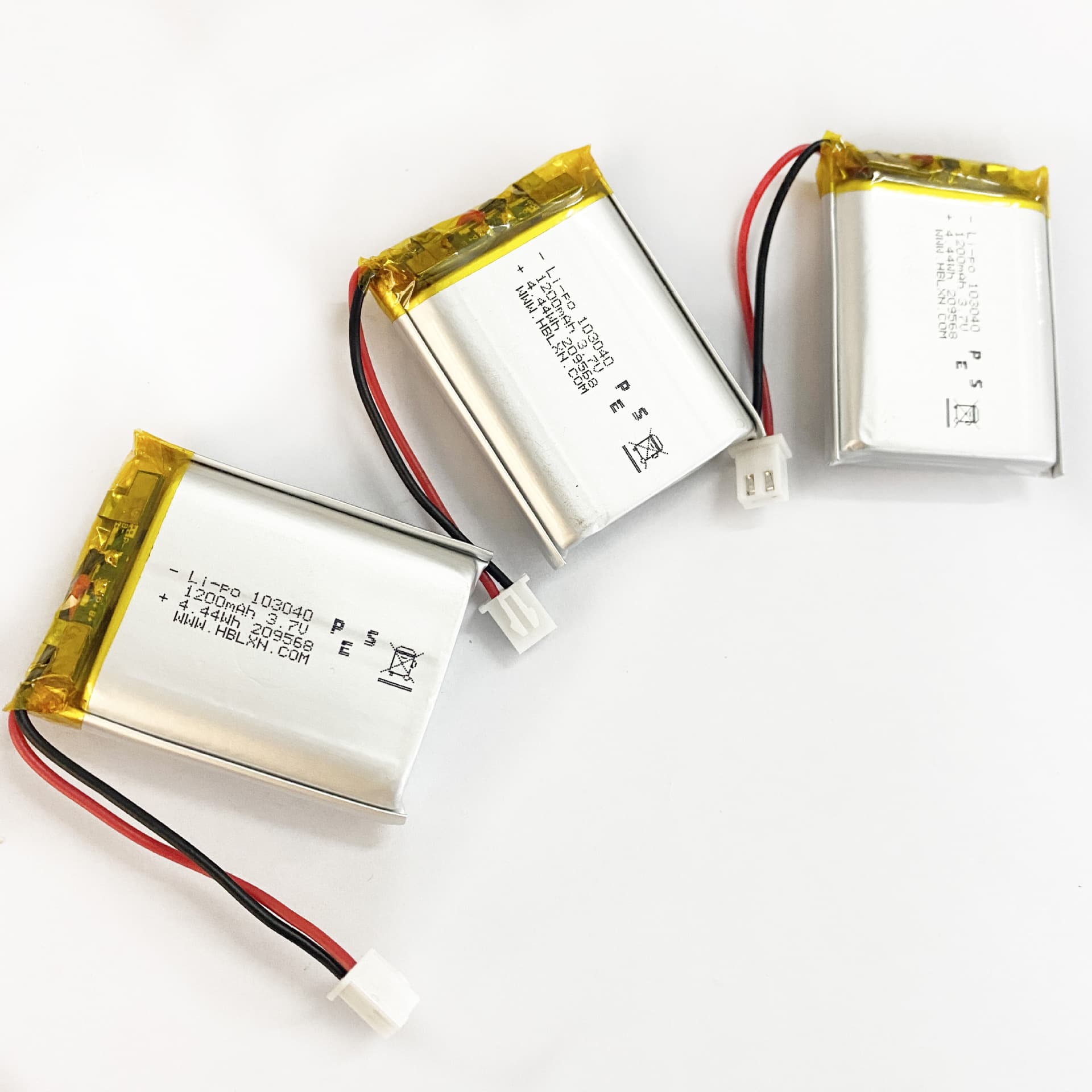 GB28164 Certified Rechargeable Battery 103040 3.7V 1200mAh Medical Device Soft Pack Lithium Battery Cell