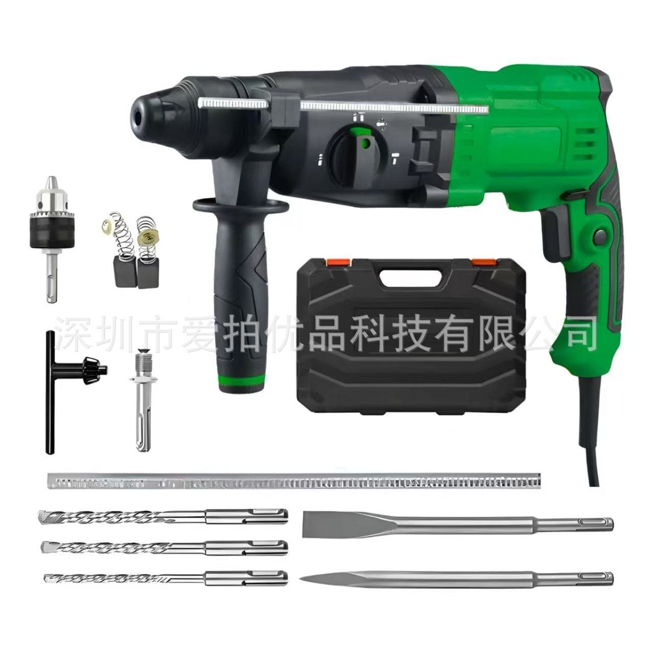 Multi-functional brushless electric hammer, high-power household impact drill for concrete drilling, dual-purpose electric drill and impact hammer