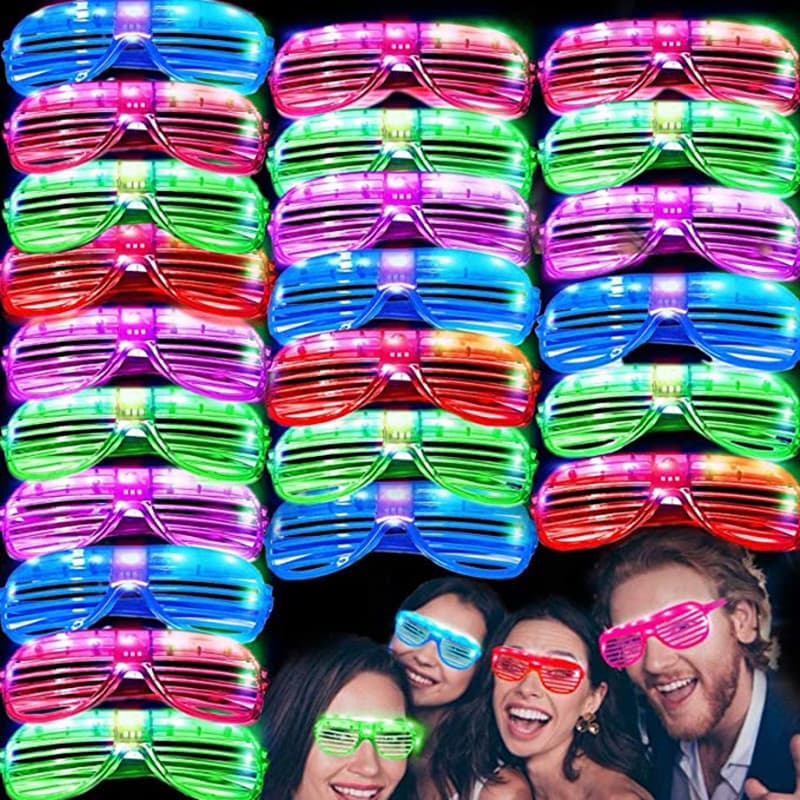 Venetian blinds with 3 lights, LED flashing and glowing eyes, children's toys, bar party cheering props wholesale.